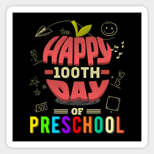 Happy 100th Day of Preschool Magnet